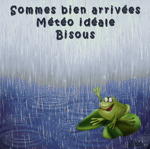 Gifs Bonnes vacances pluie